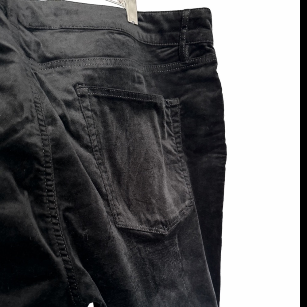 LOFT Plus Black Midrise Stretch Velour Skinny Pants size 22 NWT - Picture 12 of 16